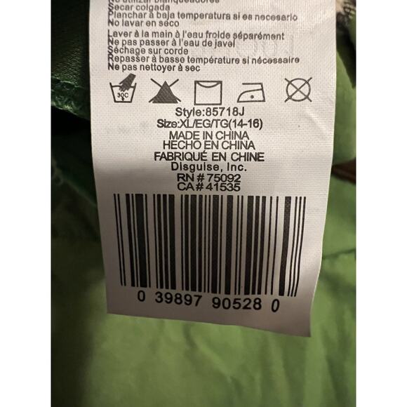 Legend Of Zelda Boy's Link Classic Green Costume Size XL 14-16 Tunic Only - Picture 4 of 4